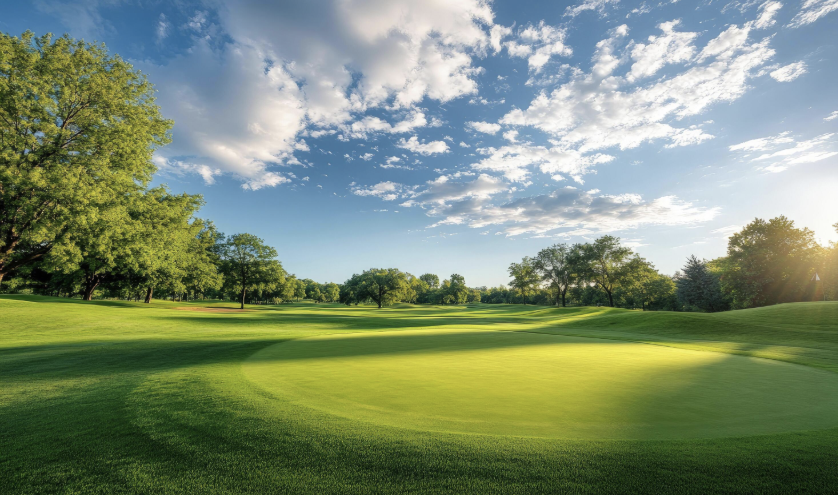 Parcours de golf en bord de mer